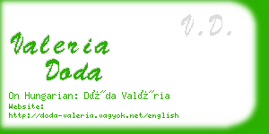 valeria doda business card